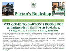 Tablet Screenshot of bartonsbookshop.co.uk